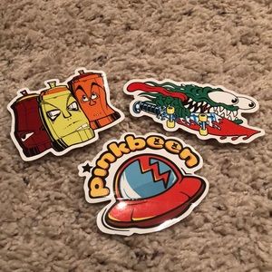Misc. skateboard sticker pack of 3